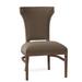 Fairfield Chair Powell Wingback Side Chair Wood/Upholstered in Blue/Brown | 37.5 H x 23 W x 24 D in | Wayfair 8484-05_ 9508 97_ Tobacco