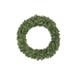 Northlight Seasonal 36" Pre-Lit Canadian Pine Artificial Christmas Wreath Traditional Faux, Metal in White | 36 H x 36 W x 4 D in | Wayfair