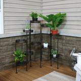 World Menagerie Dounia 10 Tier Steel Indoor & Outdoor Folding Plant Stand Metal | 46.5 H x 35.75 W x 11 D in | Wayfair KF-584