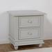 Harriet Bee Margene 2 Drawer Nightstand Wood in Gray | 21 H x 24 W x 18 D in | Wayfair 1614-ST