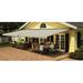 SunSetter Motorized Sunbrella Retractable Soffit Patio Awning Wood in Brown | 8 H x 132 W x 108 D in | Wayfair 511282S