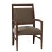 Fairfield Chair Preston King Louis Back Arm Chair Wood/Upholstered/Fabric in Brown | 38 H x 23.5 W x 23.5 D in | Wayfair 8700-04_ 9508 63_ Walnut