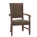 Fairfield Chair Pryor King Louis Back Arm Chair Wood/Upholstered/Fabric in Brown | 38.5 H x 24.5 W x 24.5 D in | Wayfair 8778-04_ 3156 72_ Tobacco