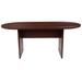 Latitude Run® Efrem 6 Foot (72 inch) Classic Oval Conference Table - Meeting Table Wood in Brown | 29.5 H x 72 W x 35 D in | Wayfair