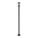 Beachcrest Home™ Thorpe 1-Light Lamp Post Aluminium/Metal in Black/Gray | 109.75 H x 9.25 W x 7.5 D in | Wayfair B6EBACE131FB4445A949EC0CE552C676