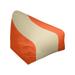 East Urban Home San Francisco Standard Bean Bag Cover Polyester/Fade Resistant in Orange/Brown | 30 H x 27 W x 2 D in | Wayfair