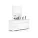 Orren Ellis Parman 3 Drawers Dresser Wood in White | 30 H x 66 W x 19 D in | Wayfair ORNE1679 41508550