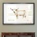 August Grove® 'White Cattle II' by Paul Cezanne - Picture Frame Painting Print Paper in Brown | 28 H x 38 W x 1.25 D in | Wayfair