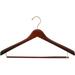 Rebrilliant Deluxe Wood Suit Hanger Wood in Brown | 10.25 H x 17 W in | Wayfair 67C48B904AB3429A90CC46C7C829FFC5