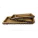 Millwood Pines Hille 3 Piece Wood Rectangle Decorative Bowl in Natural Wood in Brown | 1.75 H x 16.52 W x 16.52 D in | Wayfair