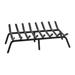 Symple Stuff Dearman Steel Fireplace Grate Steel in Gray | 6.5 H x 28 W x 17 D in | Wayfair FG6-28NTC