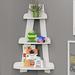 RiverRidge Home Corner Ladder Wall Shelf Wood in White | 25.75 H x 15.5 W x 11.5 D in | Wayfair 02-188