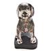 Fleur De Lis Living Abigayle Hand Made Cloisonne Exquisite Dog w/ Stand Metal in White | 3.25 H x 3.25 W x 1.75 D in | Wayfair