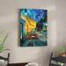 Vault W Artwork Cafe Terrace at Night by Vincent Van Gogh - Print on Canvas in Blue/Yellow | 10 H x 10 W x 2 D in | Wayfair