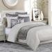 Everly Quinn Monadnock Taupe Ivory Jacquard Modern Comforter Set Polyester/Polyfill/Cotton in Brown/White | Wayfair