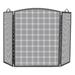 Winston Porter Hajra 3 Panel Iron Fireplace Screen Iron in Black/Gray | 36 H x 56 W in | Wayfair 21A62A430D624DA8B1E2CD1EDC67E811