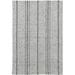 White 24 x 0.125 in Area Rug - Dash and Albert Rugs Melange Striped Hand-Woven Gray/Black Area Rug Recycled P.E.T. | 24 W x 0.125 D in | Wayfair