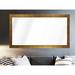 Everly Quinn Alizeh Farmhouse Matte Metallic Modern & Contemporary Full Length Mirror Wood in Gray/White/Yellow | 51.5 H x 36 W x 0.75 D in | Wayfair