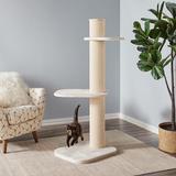 Tucker Murphy Pet™ 58" Farrell Cat Tree Manufactured Wood in White | 58.3 H x 24 W x 23.2 D in | Wayfair 7CAD73BA9ECE4D64AF064252CF66C07B