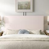 Wildon Home® Awais Panel Headboard Upholstered/Metal/Cotton in Brown/Pink | 51 H x 62 W x 3 D in | Wayfair 1E4B130F38C940E8A1B8B819751E7C56