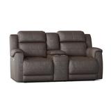 Southern Motion 78" Pillow Top Arm Reclining Loveseat Leather Match/Genuine Leather | 42 H x 78 W x 41 D in | Wayfair 757-28 970-21