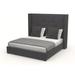 Wade Logan® Austine Standard Bed Upholstered/Revolution Performance Fabrics® in Gray/Black | 67 H x 87.5 W x 65 D in | Wayfair