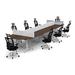 Inbox Zero Rectangular Conference Table Wood in Brown | 30 H x 240 W x 60 D in | Wayfair BA51AA6160B34D83BB13C11E3507EBB6