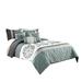 Canora Grey Haveman Microfiber 7 Piece Comforter Set Polyester/Polyfill/Microfiber in Blue/Gray | King Comforter + 6 Additional Pieces | Wayfair