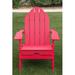 Breakwater Bay Alanson Foldable Adirondack Chair Weather Resistant, Outdoor Garden, Patio, Lawn, Deck, Backyard, 37.8" H in Red | Wayfair