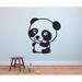 Zoomie Kids Cute Baby Panda Zoo Cartoon Wall Decal Vinyl in Black | 10 H x 8 W in | Wayfair 4D5EE75FE4CD4F5990D42FC1DD079D57