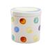 Grace's Tea Ware Gumdrops Porcelain Kitchen Canister Porcelain/China in White | 4.75 H x 4.5 W x 4.5 D in | Wayfair QT900-7S