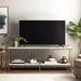 Latitude Run® Jaysleen TV Stand for TVs up to 65" Wood/Metal in Yellow | 24.4 H in | Wayfair E71AC9B5D50742D2B235D921994C3544