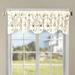 August Grove® Orrville Floral Scalloped 60" Window Valance ( Set of 1 ) Polyester in Yellow | 19 H x 60 W x 2 D in | Wayfair