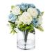 Latitude Run® Silk Roses Floral Arrangement in Vase Silk | 12 H x 7 W x 7 D in | Wayfair 09FA2C3D68864F9BAE61A05BDB414E0D