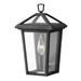 Birch Lane™ Lalla 1 - Bulb 11.25" H Outdoor Wall Lantern Aluminum/Glass/Metal in Black | 11.5 H x 6.5 W x 5.3 D in | Wayfair