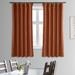 Gracie Oaks Bellino Solid Room Darkening Rod Pocket Single Curtain Panel for (1 Panel) Synthetic in Orange | 50" W x 63" L | Wayfair
