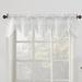 House of Hampton® Alejo Floral Lace Sheer Window Valance Polyester in Gray/White | 14 H x 58 W x 1.5 D in | Wayfair