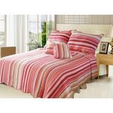 Bay Isle Home™ Leon 100% Cotton Reversible Quilt Set Cotton in Pink/Yellow | Queen | Wayfair BYIL1541 42894962