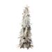 Northlight Seasonal Brown & Gray Feather Layered Cone Tree Christmas Decoration | 15.5 H x 6.75 W x 6.75 D in | Wayfair 32261514