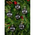 The Holiday Aisle® Decorative Glass Ball Ornament Glass in Pink/Black | 4 H x 3 W x 3 D in | Wayfair 00B3D9B1AF8645648AE717B50C904857