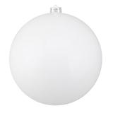 Northlight Seasonal Shatterproof Christmas Ball Ornament 8" (200mm) Plastic in White | 8 H x 8 W x 8 D in | Wayfair NORTHLIGHT LJ04186