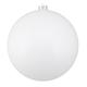 Northlight Seasonal Shatterproof Christmas Ball Ornament 8" (200mm) Plastic in White | 8 H x 8 W x 8 D in | Wayfair NORTHLIGHT LJ04186