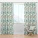 Design Art Cute Unicorns & Clouds Geometric Semi-Sheer Thermal Rod Pocket Single Curtain Panel Polyester/Linen | 63 H in | Wayfair CTN19014-52-63