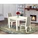 Red Barrel Studio® Abrahim Solid Wood Dining Set Wood/Upholstered in White | 30 H in | Wayfair E65C1E4C7583413DA5EF6C426D682634