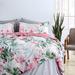 Bayou Breeze Reba Reversible Duvet Cover Set Pima Cotton/Sateen in Green/Pink/Yellow | Twin Duvet Cover | Wayfair A12CB1D1F8AE450D8D246386EF91776D