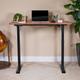Inbox Zero Electric Height Adjustable Standing Desk w/ 48"W x 24"D Table Top Wood/Metal in Black | 47.25 W x 24 D in | Wayfair