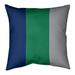 ArtVerse Vancouver Hockey Striped Pillow Polyester/Polyfill/Cotton Blend in Gray/Green/Blue | 16 H x 16 W x 3 D in | Wayfair NHS231-SLPG6CT