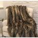 Plutus Brands Mountain Coyote Blanket Faux Fur | 110 W in | Wayfair PB16406-80x110T