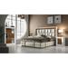 Hispania Home London Bedor125 Bedroom Set 4 Pieces Upholstered, Leather in Brown | Queen | Wayfair BEDOR125-SET4QM
