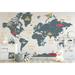 Isabelle & Max™ Peel & Stick World Map & Cartoon Animals Chicago Vinyl in Gray | 55 W in | Wayfair 3F366448CDBE46759C938EF8B758B0DE